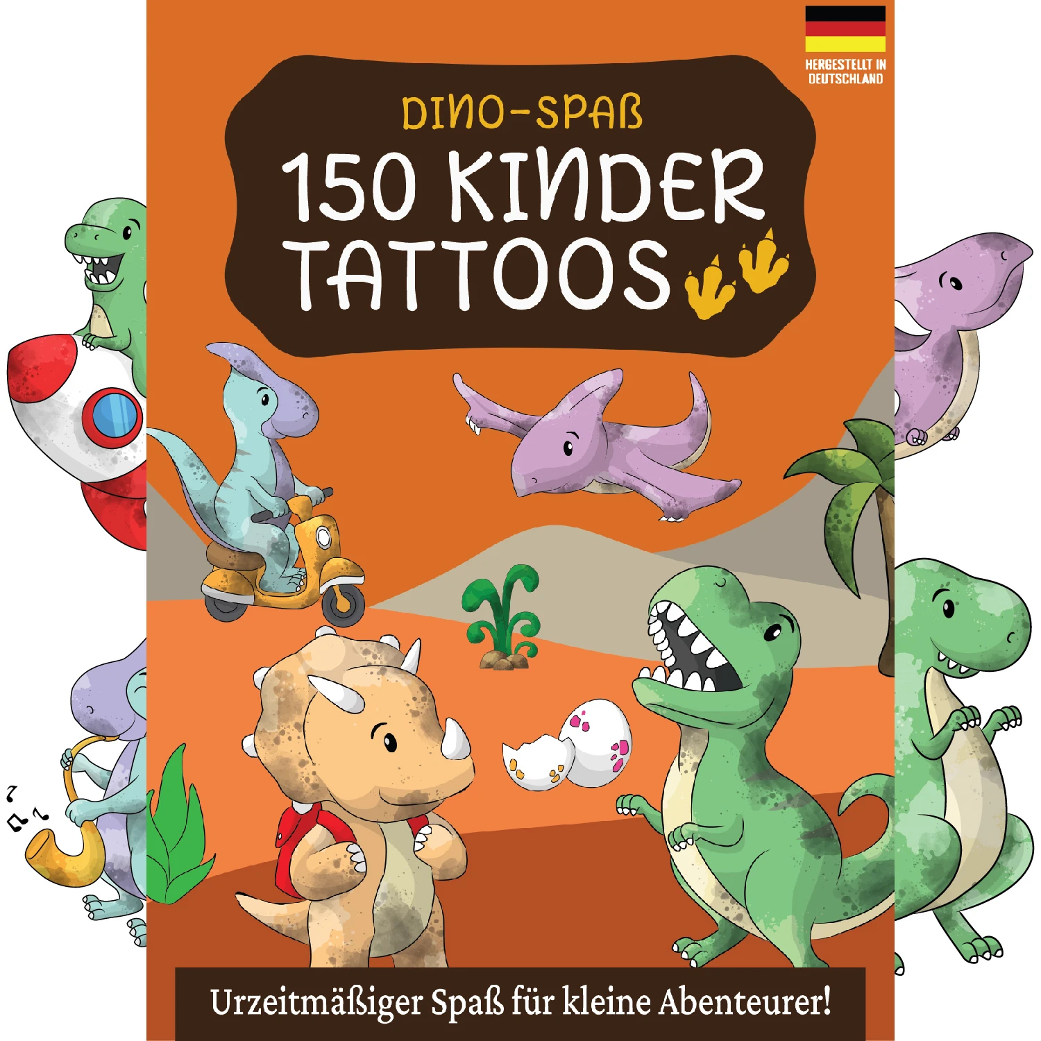 Dino-Spaß: 150 Kindertattoos  