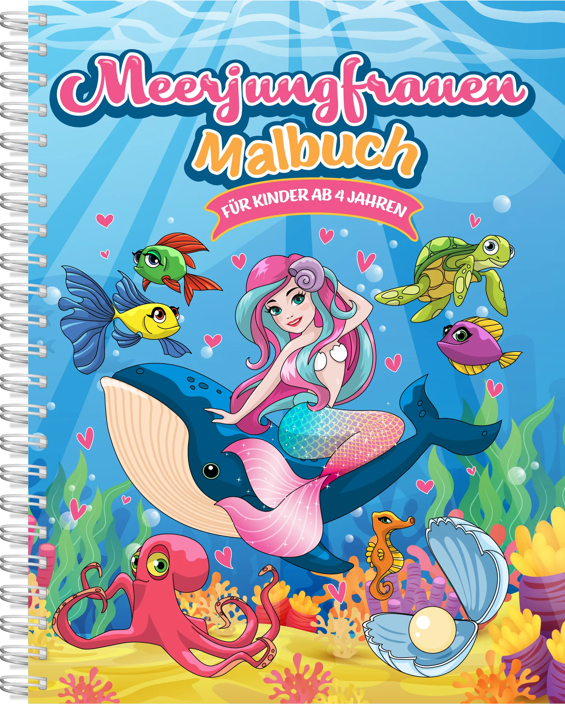 Meerjungfrauen-Malbuch ab 4 Jahren