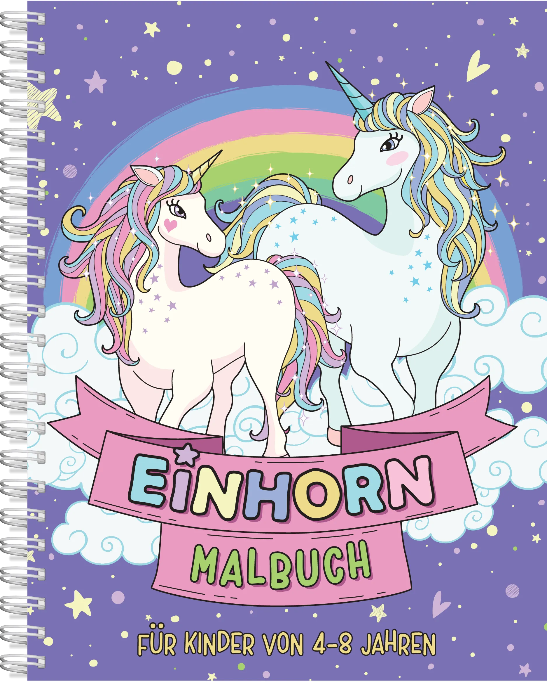  Libro para Colorear de Unicornios a partir de 4 años