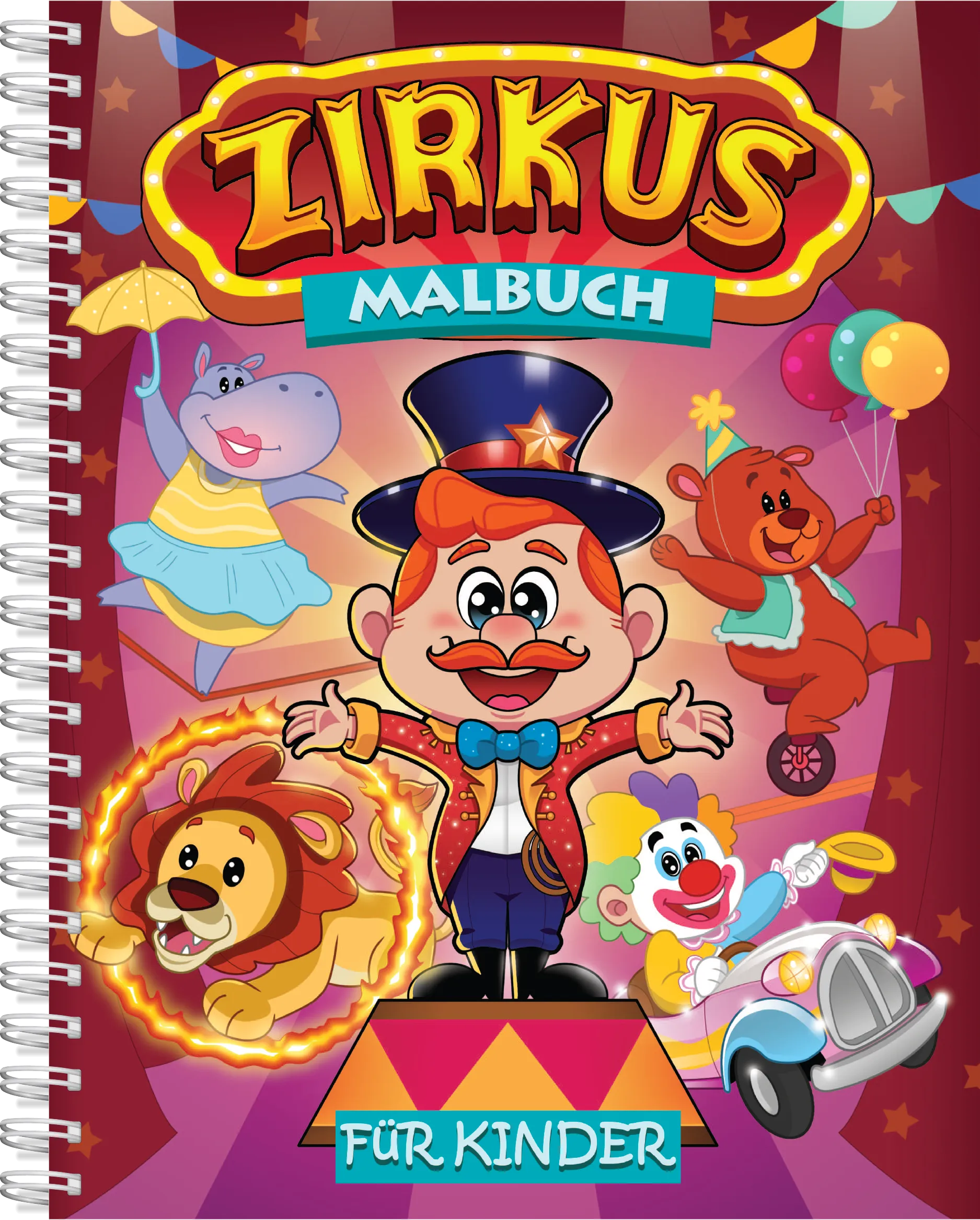 Zirkus-Malbuch ab 4 Jahren