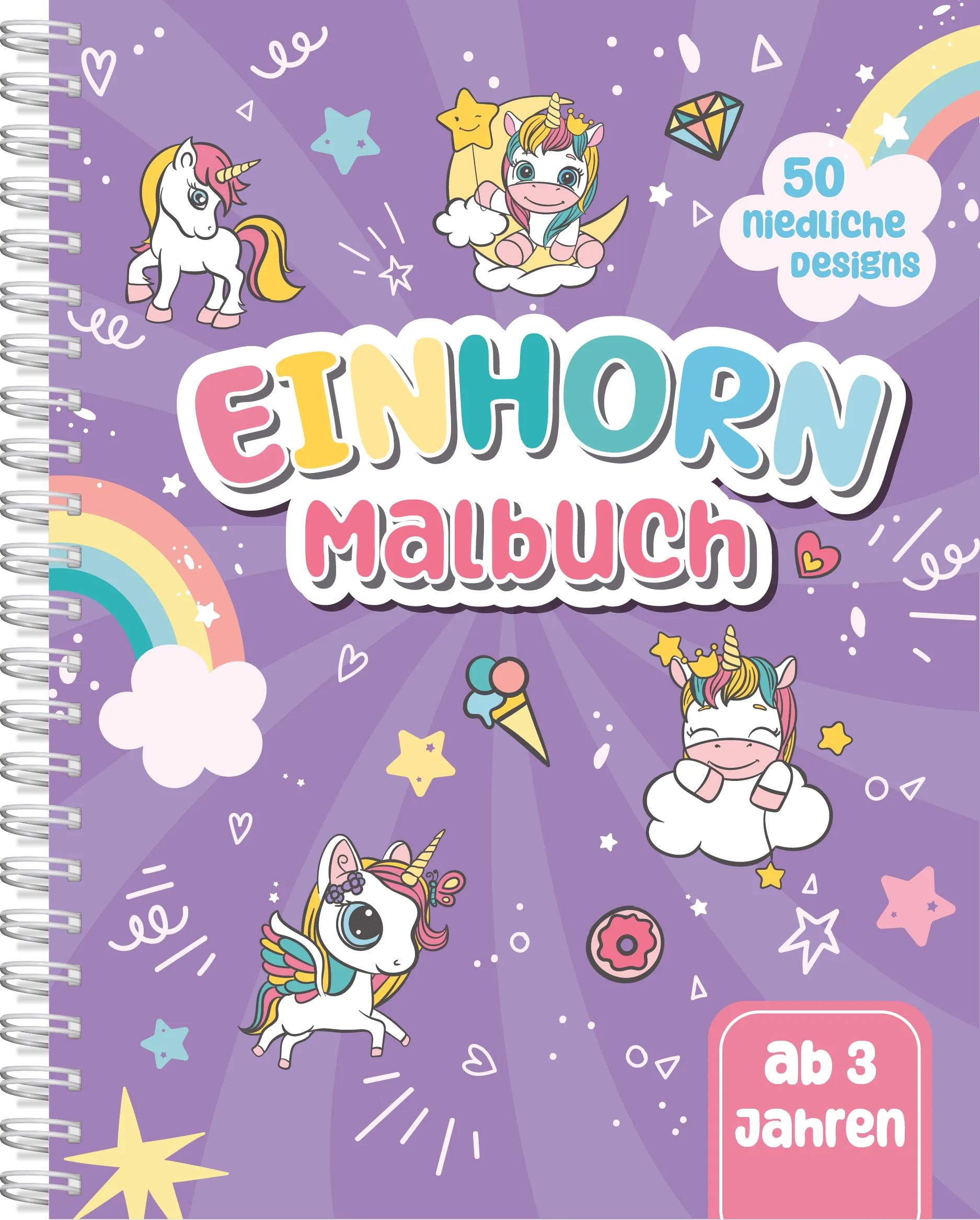 Unicorn Colouring Book from 3 years