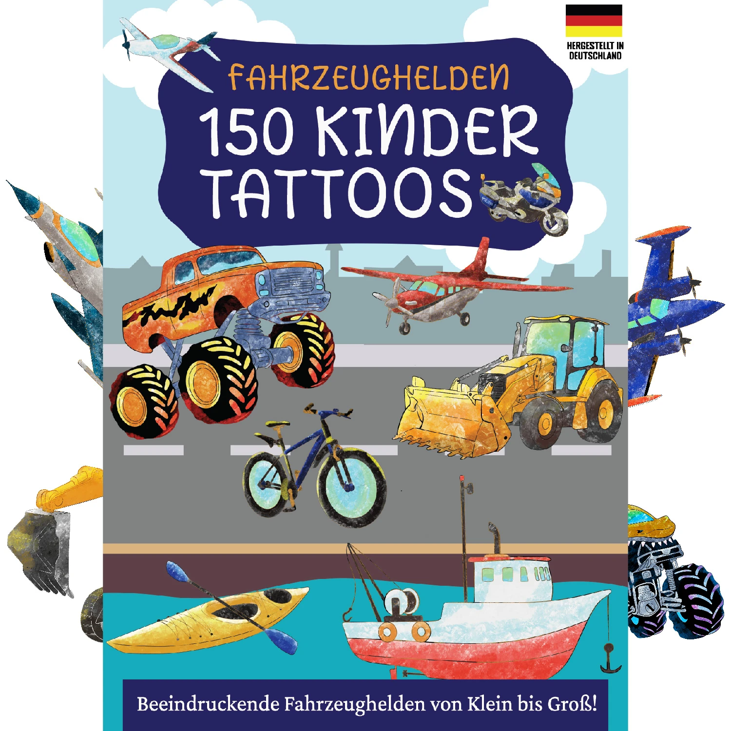 Fahrzeughelden: 150 Kindertattoos  