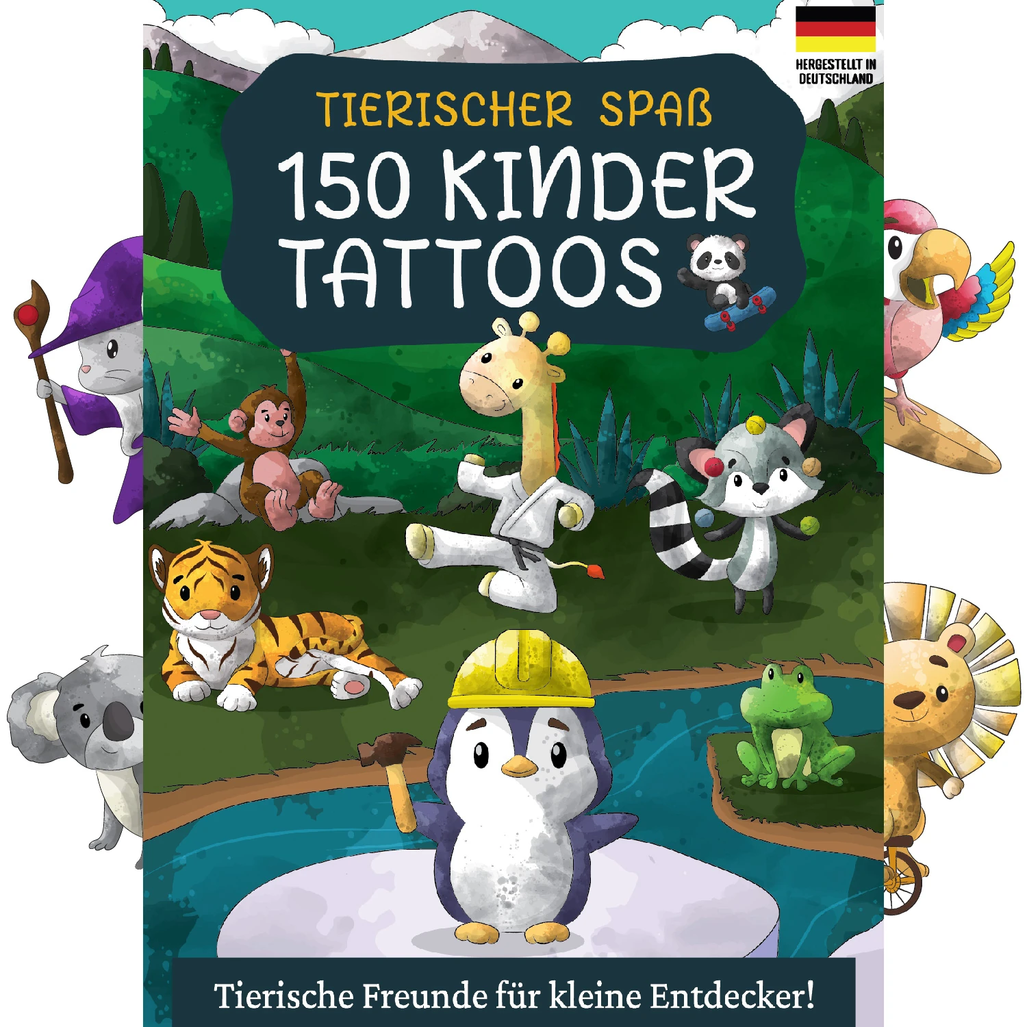 Tierischer Spaß: 150 Kindertattoos 